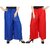 Evection Trendy Rayon Cotton Palazzo Pant Set of 2 - Red and Blue