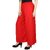 Evection Trendy Rayon Cotton Palazzo Pant Set of 2 - Red and Blue