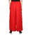 Evection Trendy Rayon Cotton Palazzo Pant Set of 2 - Red and Blue