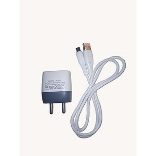                       D13 2.4Amp Mobile Charger with Micro USB Cable for SmartPhone and other gadgets like Smart watch I Bluetooth device etc.                                              