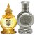 Ajmal Musk Rose Concentrated Perfume Oil Floral Musky Alcohol-free Attar 12ml for Unisex and Mukhallat AL Wafa Concentrated Perfume Oil Oriental Musky Alcohol-free Attar 12ml for Unisex + 1 Perfume Tester FREE