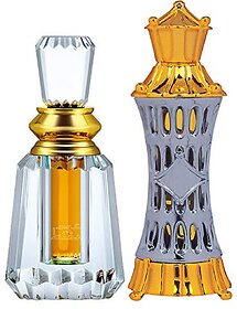 Ajmal Oudh Mukhallat Concentrated Perfume Oil Oriental Oudhy Alcohol-free Attar 6ml for Unisex and Mizyaan Concentrated Perfume Oil Musky Alcohol-free Attar 14ml for Unisex + 2 Parfum Testers FREE