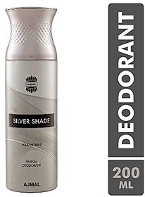 Ajmal Silver Shade Perfume Deodorant 200ml Body Spray Gift For men