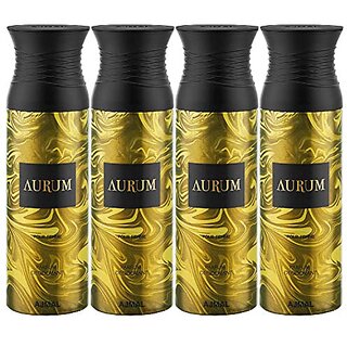                       Ajmal 4 Aurum Deodorant Spray - For Women 200 Ml Pack Of 4 2 Perfume Test                                              