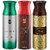 Ajmal Raindrops & Sacred Love & Wisal Dahab Deodorant Spray - For Men & Women (200 ml Pack of 3) + 1 Perfume Tester