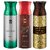 Ajmal Raindrops & Sacred Love & Wisal Dahab Deodorant Spray - For Men & Women (200 ml Pack of 3) + 1 Perfume Tester