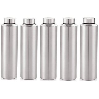                       Stainless Steel Fridge/school/gym/collage Water Bottles 900 ml Bottle Set of 5                                              