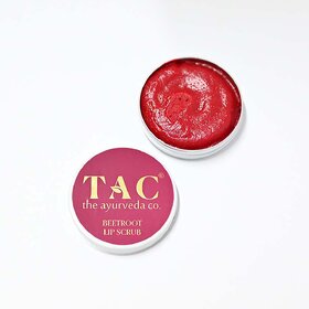 T.A.C - The Ayurveda Co. Beetroot Lipscrub for Women and Men Exfoliates, Hydrates and Reduce Lip Pigmentation - 20g