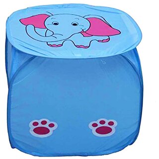                       Winner Full Size Light Blue Color Foldable Laundry Basket - Laundry Bag for Organizing Cloth Pack of 1 (45X45)400018                                              