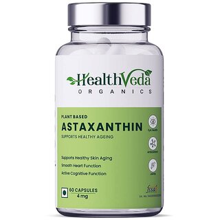                       Health Veda Organics Astaxanthin Supplements for Eye, Joint  Skin Health                                              