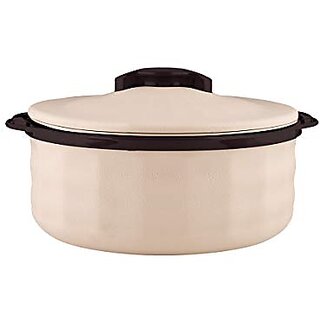                       Trueware Regal Serving Casserole 750 ml Off White Inner Stainless Steel                                              