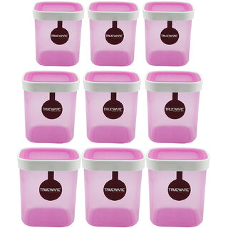 Trueware Eco Storage Hammerd 750Ml,1000Ml,1500Ml(Set Of 9 Pcs), Pink Trueware Eco Storage Hammerd 750Ml,1000Ml,1500Ml(Set Of 9 Pcs), Pink