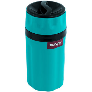                       Trueware Tuff Flask 500 Ml (Pack of 1, Assorted color, Plastic, Steel)                                              