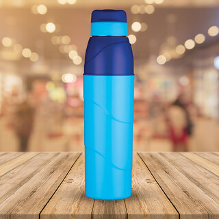                       Trueware Wave 950 Insulated Water Bottle with Inner SteelHot  Cold Bottle with Attractive ColorBPA Free800 ml,Assort                                              