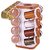 Trueware 360 Degree Revolving Spice Rack 16 In 1 Square Wooden Finish Plastic ContainerCondiment Set100Ml Each Spice Jar