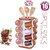 Trueware 360 Degree Revolving Spice Rack 16 In 1 Square Wooden Finish Plastic ContainerCondiment Set100Ml Each Spice Jar