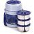 Trueware Office Plus 3 Lunch Box 3 Stainless Steel Containers Tiffin Insulated Lunch Box Outer Plastic Body BPA Free300 ml x 3-Blue