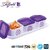 Trueware Daffodil Storage Container 500 ml (Set of 3 pcs with tray) Unbreakable Airtight Cookies Dryfruit Container set for Serving- Purple
