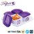 Trueware Daffodil Storage Container 500 ml (Set of 4 pcs with tray) Unbreakable Airtight Cookies Dryfruit Container set for Serving-Purple