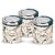 Trueware Lift up STC Canister Set of 3 Sugar Tea coffee 750 ml each with Plastic Body BPA free (Blue)