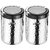 Trueware Stainless Steel Hammer Lift Up Plus Airtight 1000 ml Set Of 2Pcs -Steel