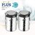 Trueware Stainless Steel Hammer Lift Up Plus Airtight 1000 ml Set Of 2Pcs -Steel