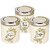 Trueware Lift up STC Canister Set of 3 Sugar Tea coffee 750 ml each with Plastic Body BPA free (Olive Green)
