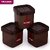 Trueware Eco Storage Hammered Kitchen Plastic Containers Set 500Ml750Ml1000Ml1500Ml(Set Of 12 Pcs) Brown