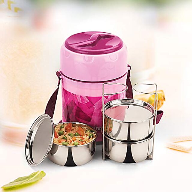 Insulated Food Jar, 1.3L Vacuum Sealed Insulated Lunch Box With Handle Lid,  304 Stainless Steel Food Container, Keeps Food Hot Or Cold For 12 Hours,  Portable Leak Bento Box 