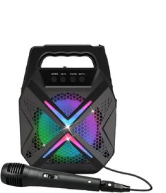 JBMR AD-889 Bluetooth Speaker With Mic (Black, Stereo Channel)