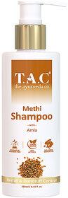 T.A.C - The Ayurveda Co. Methi Hair Shampoo 250ml for Hairfall and Dandruff Control for Women and Men
