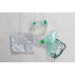FAIRBIZPS Adjustable Adult Oxygen Mask/High Concentration Mask with Non-Rebreather Bag  Tubing for Oxygen Therapy
