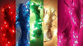 Decorative Lights for All Festivals/ Occasions (Set of 5) (Assorted Colours) (5 mts)