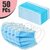 FAIRBIZPS 3Ply Mask with SoftEar Loops for Men Women Kids Disposable 3Ply Mask with Nose Pin Surgical Mask (Pack OF 50)