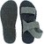 OLIVER WALK Men Black(Grey) Sandal Set For Men (Pack of 2)