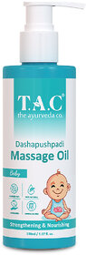 T.A.C - The Ayurveda Co. Dashapushpadi Baby Massage Oil  Strength and Nourishing All Skin Type - 150ml