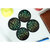 Divian Tea Coaster Set Meenakari Mandala Printed , MDF Wood Material Coasters (4 x 4 inches, Set of 4) (Black)