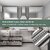 SIA VENDORS 24Inch X 5Ft Metal Wallpaper Sticker, Aluminum, Stainless Steel, Metallic Sheet Kitchen, Removable, Wall