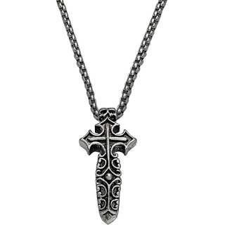                       M Men Style  Biker jewellery viking  Head Jesus  Cross  Silver Metal Pendant                                              