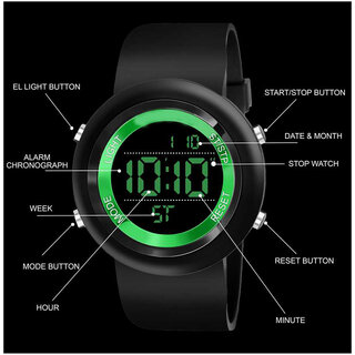 Mettle ITC-AD-GRN Latest Style multi-function , Digital Watch - For Boys Girls