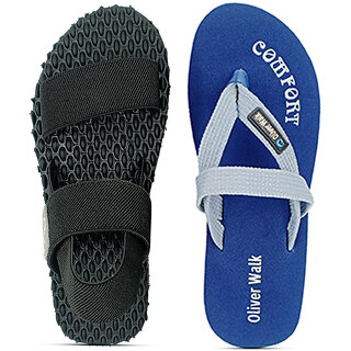                       OLIVER WALK Men Slipper  Sandal (Pack of 2)                                              