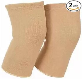 FAIRBIZPS Knee Cap Knee Support Knee Belt for Pain Relief for Men and Women large Size (Skin Brown)