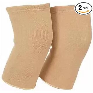 FAIRBIZPS Knee Cap Knee Support Knee Belt for Pain Relief for Men and Women large Size (Skin Brown)