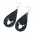 Divian Zodiac Sign PU Leather Earrings For Women  Girls(The Taurus)