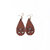 Divian Zodiac Sign PU Leather Earrings For Women  Girls (The Libra)