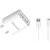 GIONEE GN GGDPUC24A CHARGER 2.4 A Multiport Mobile Charger with Detachable Cable(White)
