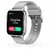 GIONEE Ufit 6 Bluetooth Calling Metallic Frame Smartwatch (Grey Strap, Free Size)