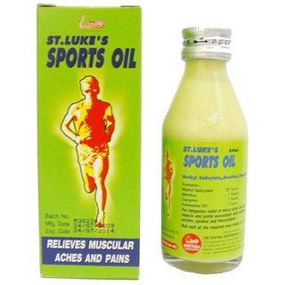                       Movitronix St luke's Pain sports relief oil 60ml Pack of 1-thailand product                                              
