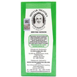                       Movitronix Mestika Pain relief oil from Malaysia 60ml - Pack of 1                                              
