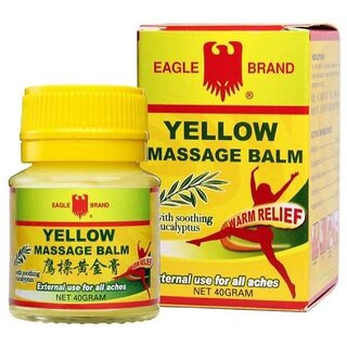                       Movitronix eagle brand Yellow massage balm 40g Pack of1 -Thailand                                              